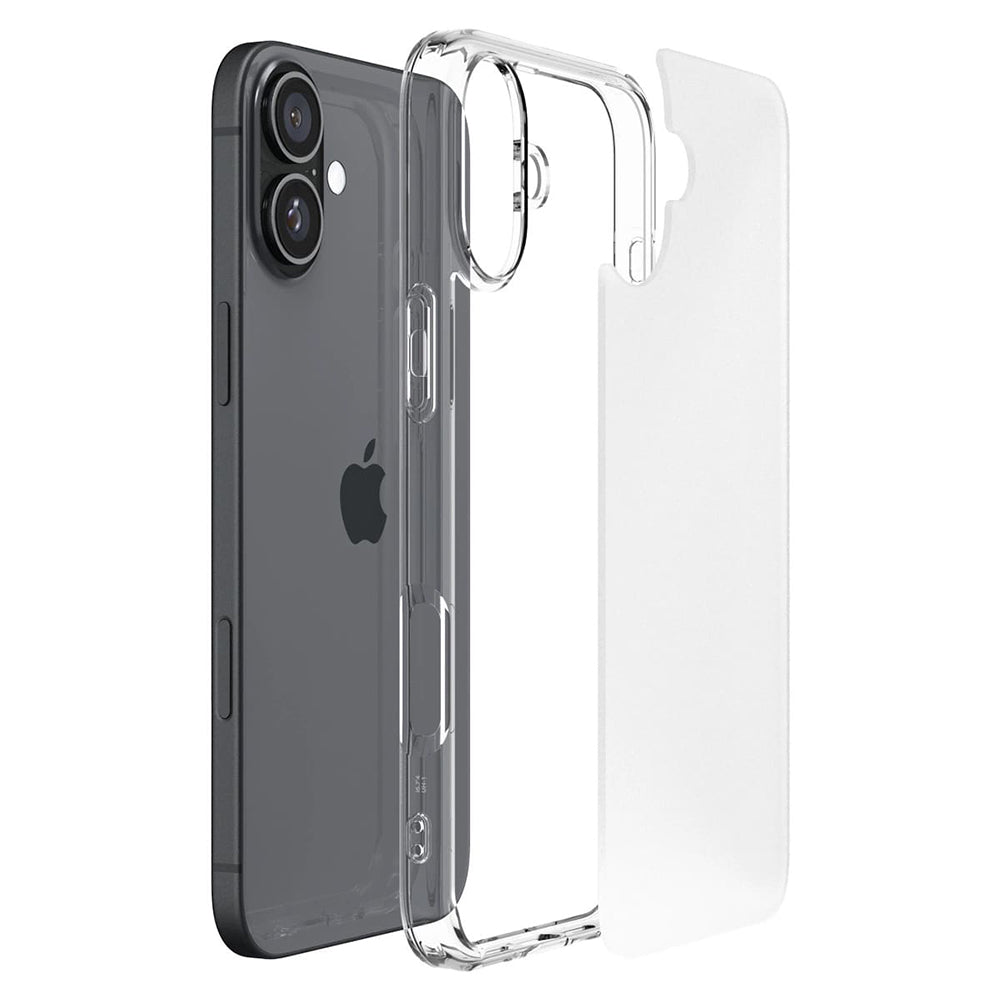 Funda para Apple iPhone 16, Spigen, Ultra Hybrid, Transparencia Satinada