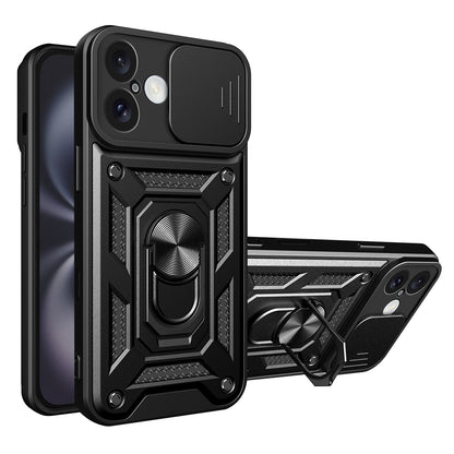 Funda para Apple iPhone 16, Techsuit, CamShield, Negra