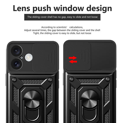 Funda para Apple iPhone 16, Techsuit, CamShield, Negra