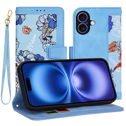 Funda para Apple iPhone 16, Techsuit, FlipCraft, Azul
