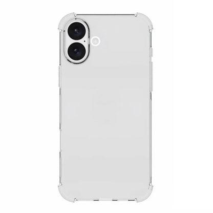 Funda para Apple iPhone 16, Techsuit, Transparente a prueba de golpes (Agujero grande para lente), Transparente