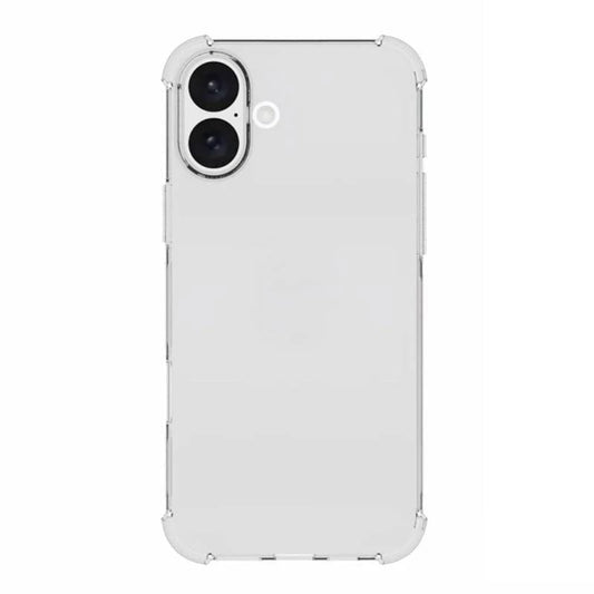 Funda para Apple iPhone 16, Techsuit, Transparente a prueba de golpes (Agujero grande para lente), Transparente