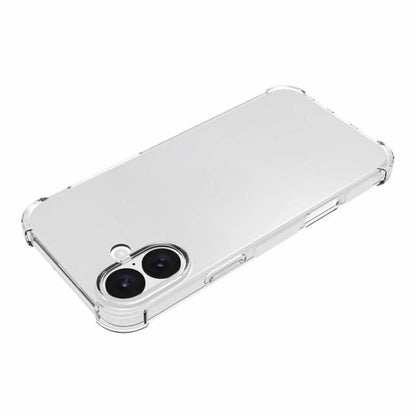 Funda para Apple iPhone 16, Techsuit, Transparente a prueba de golpes (Agujero grande para lente), Transparente