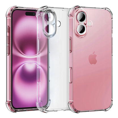 Funda para Apple iPhone 16, Techsuit, Antigolpes Transparente, Transparente