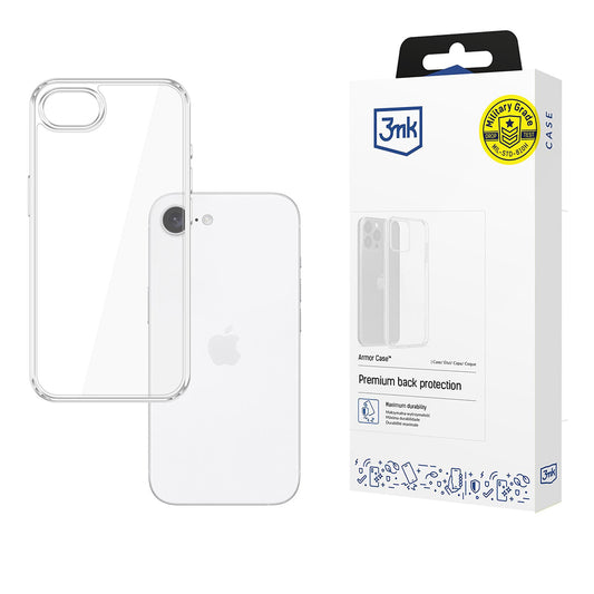 Funda para Apple iPhone 17e / 16e, 3MK, Armor, Transparente