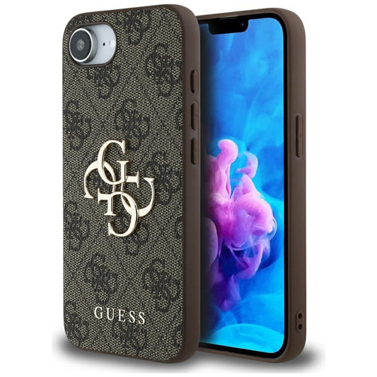 Funda para Apple iPhone 16e, Guess, 4G Big Logo, Negra