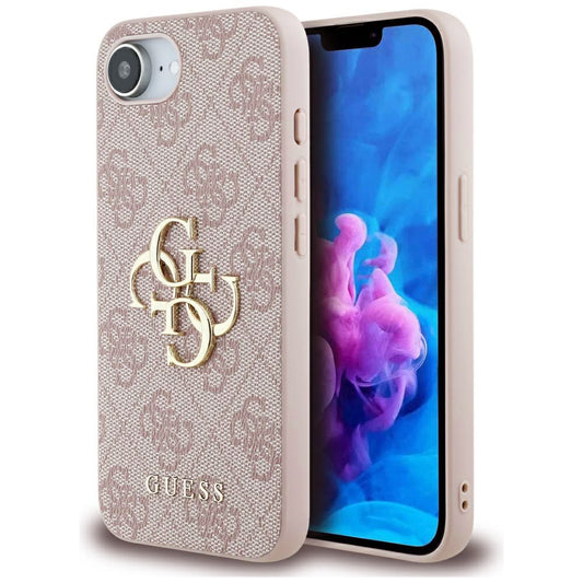 Funda para Apple iPhone 16e, Guess, 4G Big Logo, Rosa