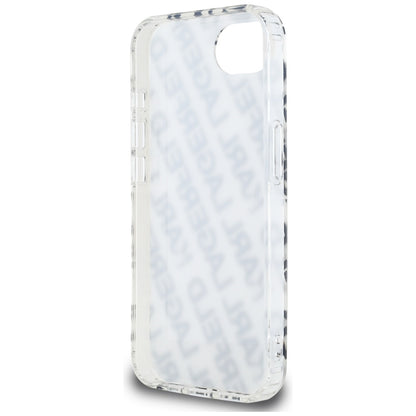 Funda para Apple iPhone 16e, Karl Lagerfeld, IML Luxury Gold Fullover Logo, Dorada