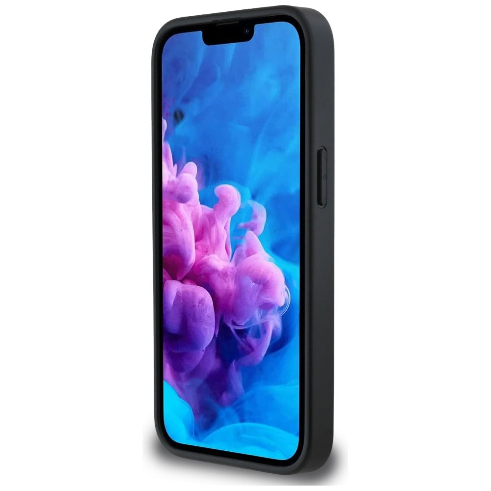 Funda para Apple iPhone 16e, Karl Lagerfeld, Monograma Cabeza de Choupette, Negra