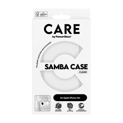 Funda para Apple iPhone 16e, PanzerGlass, Care Fashionable, Transparente