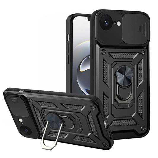 Funda para Apple iPhone 17e / 16e, Techsuit, CamShield, Negra