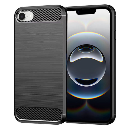 Funda para Apple iPhone 17e / 16e, Techsuit, Carbono, Negra