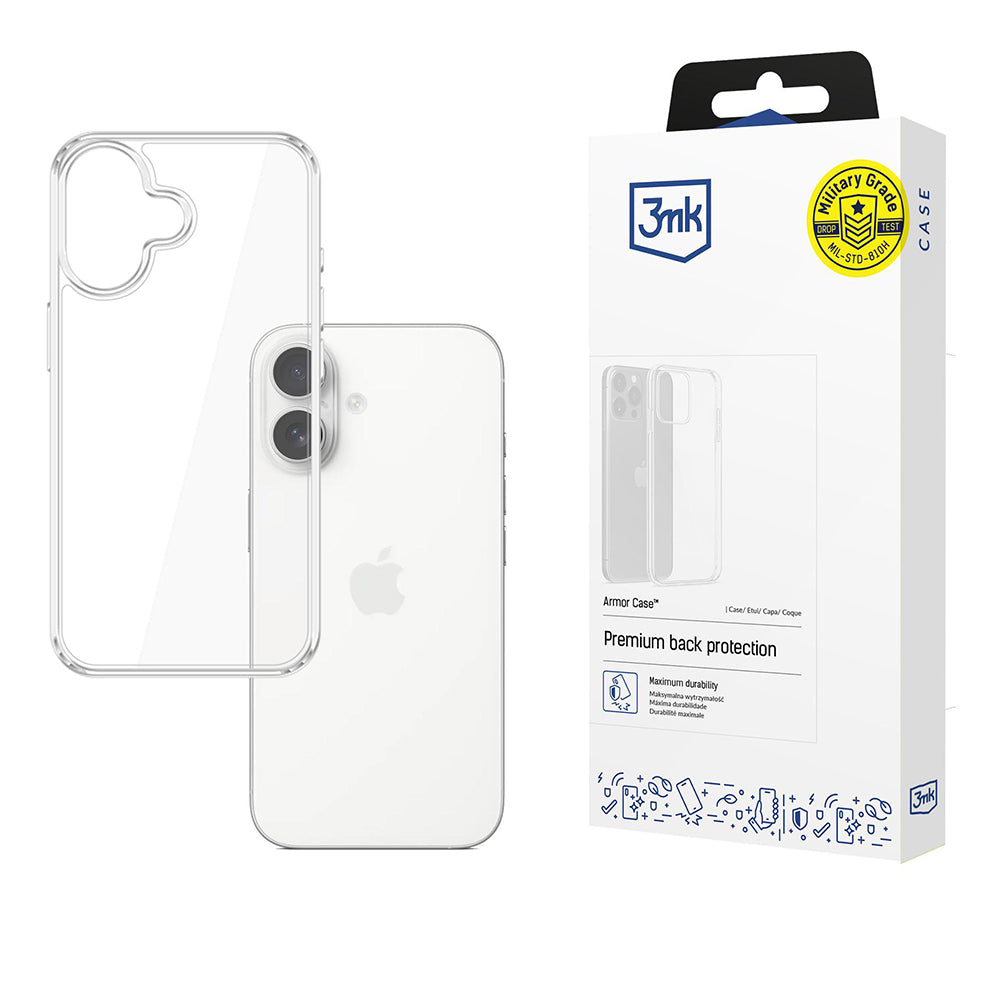 Funda para Apple iPhone 17, 3MK, Armor, Transparente