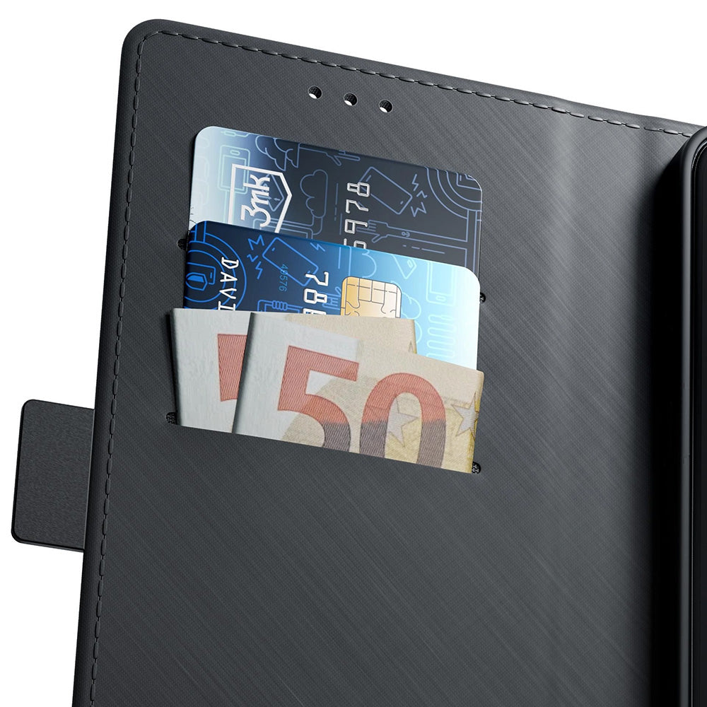 Funda para Apple iPhone 17 Air, 3MK, Wallet, Negra