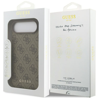 Case for Apple iPhone 17 Air, Guess, 4G Classic, Brown