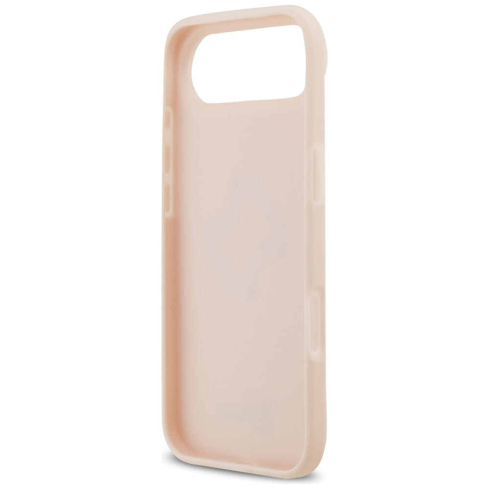 Funda para Apple iPhone 17 Air, Guess, 4G Grained Big and Classic Logo, Rosa.