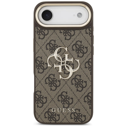 Funda para Apple iPhone 17 Air, Guess, Big 4G Logo Classic, Marrón Dorado.