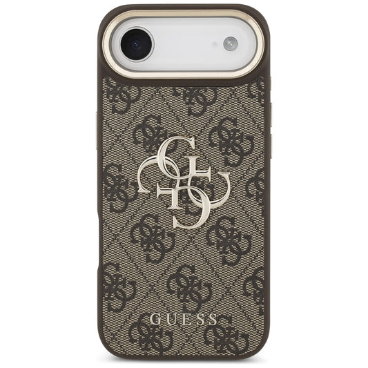 Funda para Apple iPhone 17 Air, Guess, Big 4G Logo Classic, Marrón Dorado.