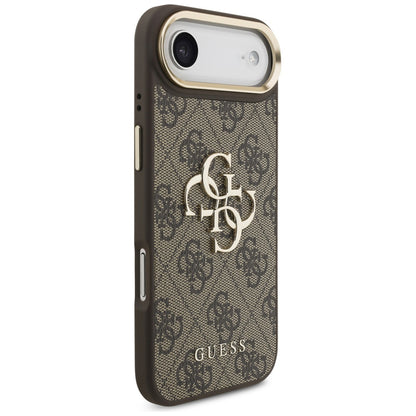 Funda para Apple iPhone 17 Air, Guess, Big 4G Logo Classic, Marrón Dorado.