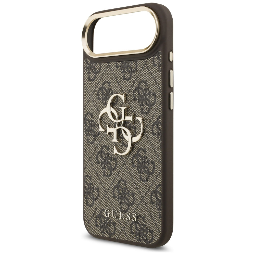 Funda para Apple iPhone 17 Air, Guess, Big 4G Logo Classic, Marrón Dorado.
