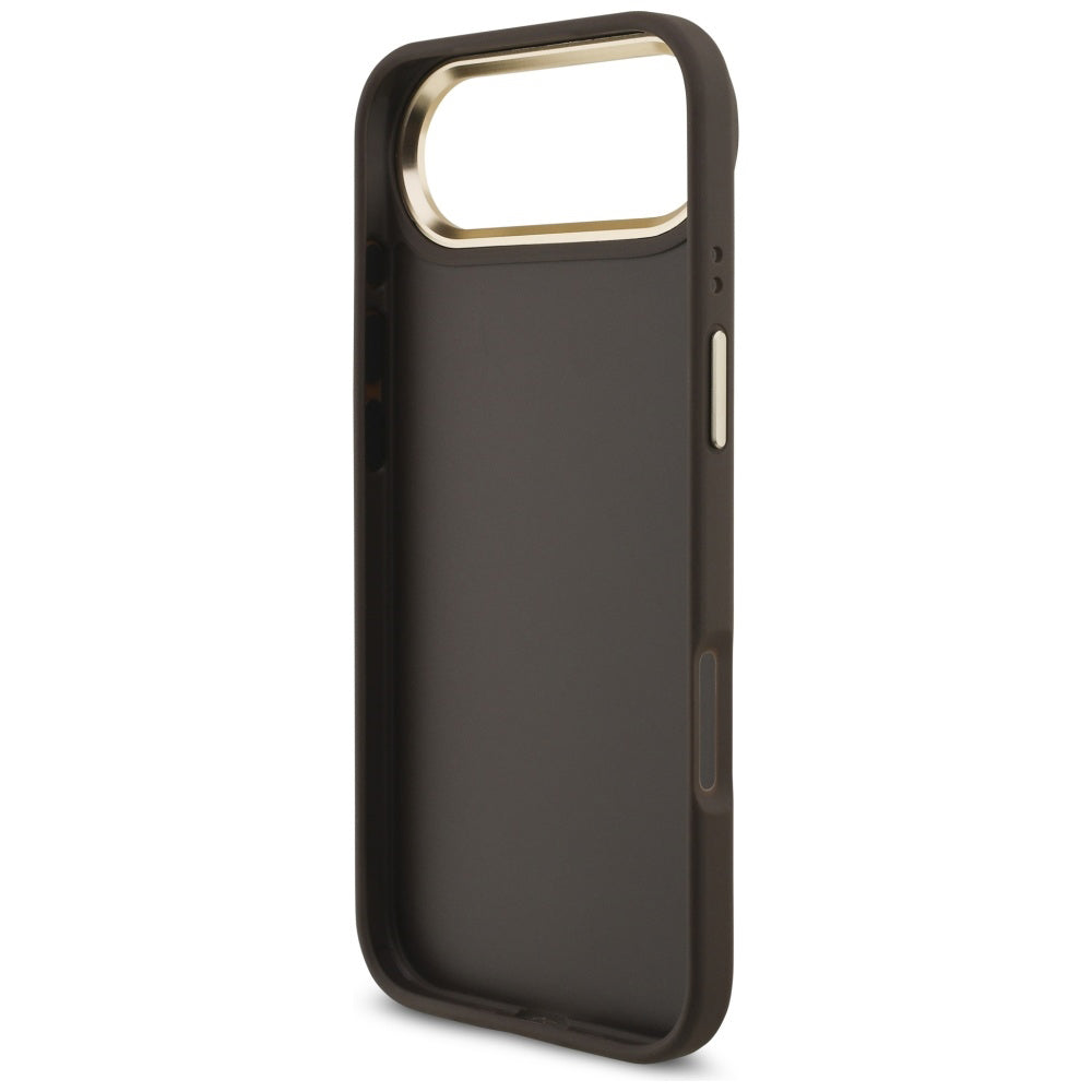 Funda para Apple iPhone 17 Air, Guess, Big 4G Logo Classic, Marrón Dorado.