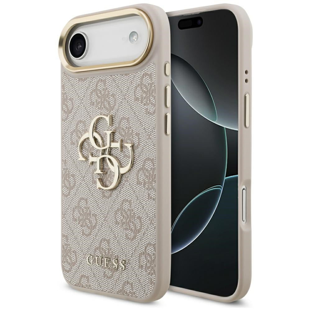 Funda para Apple iPhone 17 Air, Guess, Big 4G Logo Classic, Rosa Dorado.