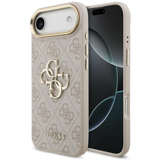 Funda para Apple iPhone 17 Air, Guess, Big 4G Logo Classic, Rosa Dorado.