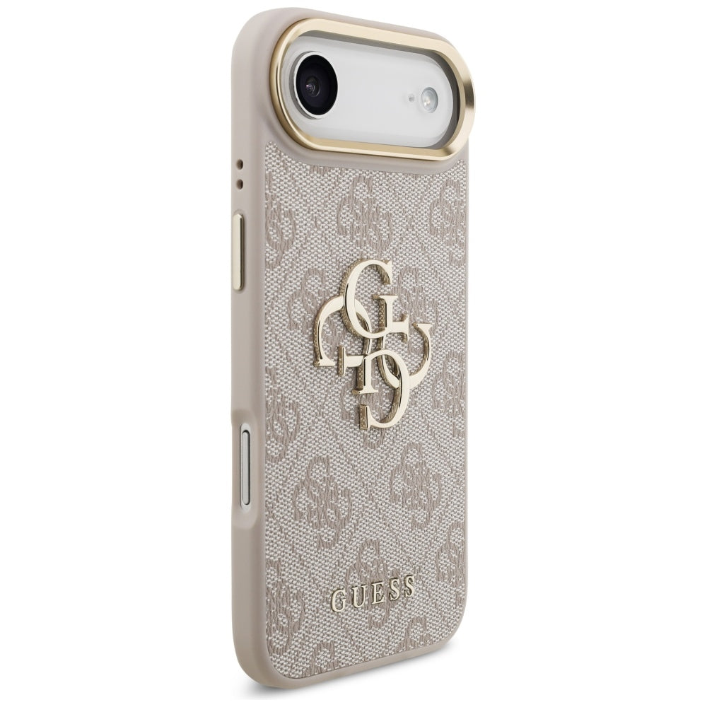 Funda para Apple iPhone 17 Air, Guess, Big 4G Logo Classic, Rosa Dorado.