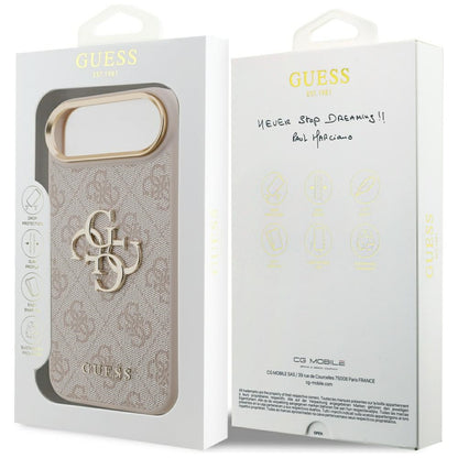 Funda para Apple iPhone 17 Air, Guess, Big 4G Logo Classic, Rosa Dorado.