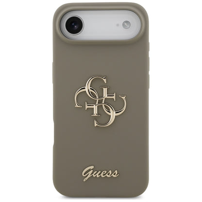 Funda para Apple iPhone 17 Air, Guess, Big 4G Script, Marrón