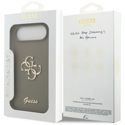 Funda para Apple iPhone 17 Air, Guess, Big 4G Script, Marrón