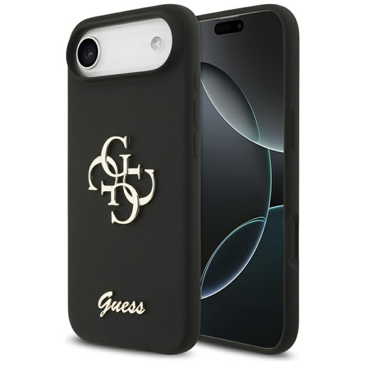 Funda para Apple iPhone 17 Air, Guess, Big 4G Script, Negra