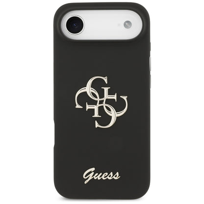 Funda para Apple iPhone 17 Air, Guess, Big 4G Script, Negra