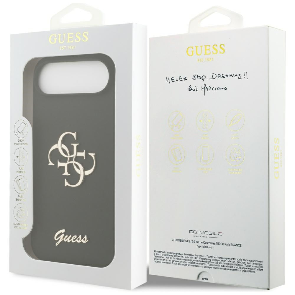 Funda para Apple iPhone 17 Air, Guess, Big 4G Script, Negra