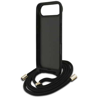 Funda para Apple iPhone 17 Air, Guess, Crossbody Cord 4G Big Log, Marrón