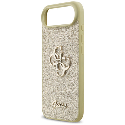 Funda para Apple iPhone 17 Air, Guess, Fixed Glitter Big 4G, Dorada.