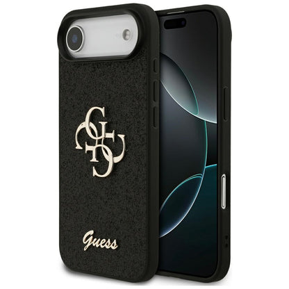 Funda para Apple iPhone 17 Air, Guess, Fixed Glitter Big 4G, Negra