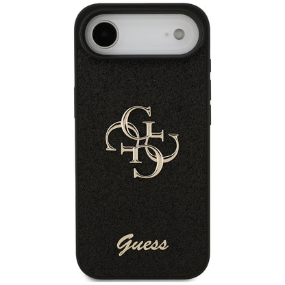 Funda para Apple iPhone 17 Air, Guess, Fixed Glitter Big 4G, Negra