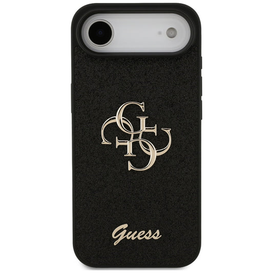 Funda para Apple iPhone 17 Air, Guess, Fixed Glitter Big 4G, Negra
