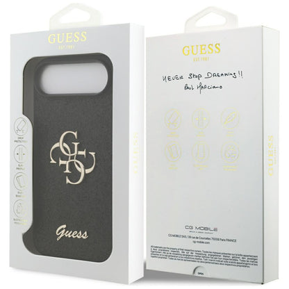 Funda para Apple iPhone 17 Air, Guess, Fixed Glitter Big 4G, Negra