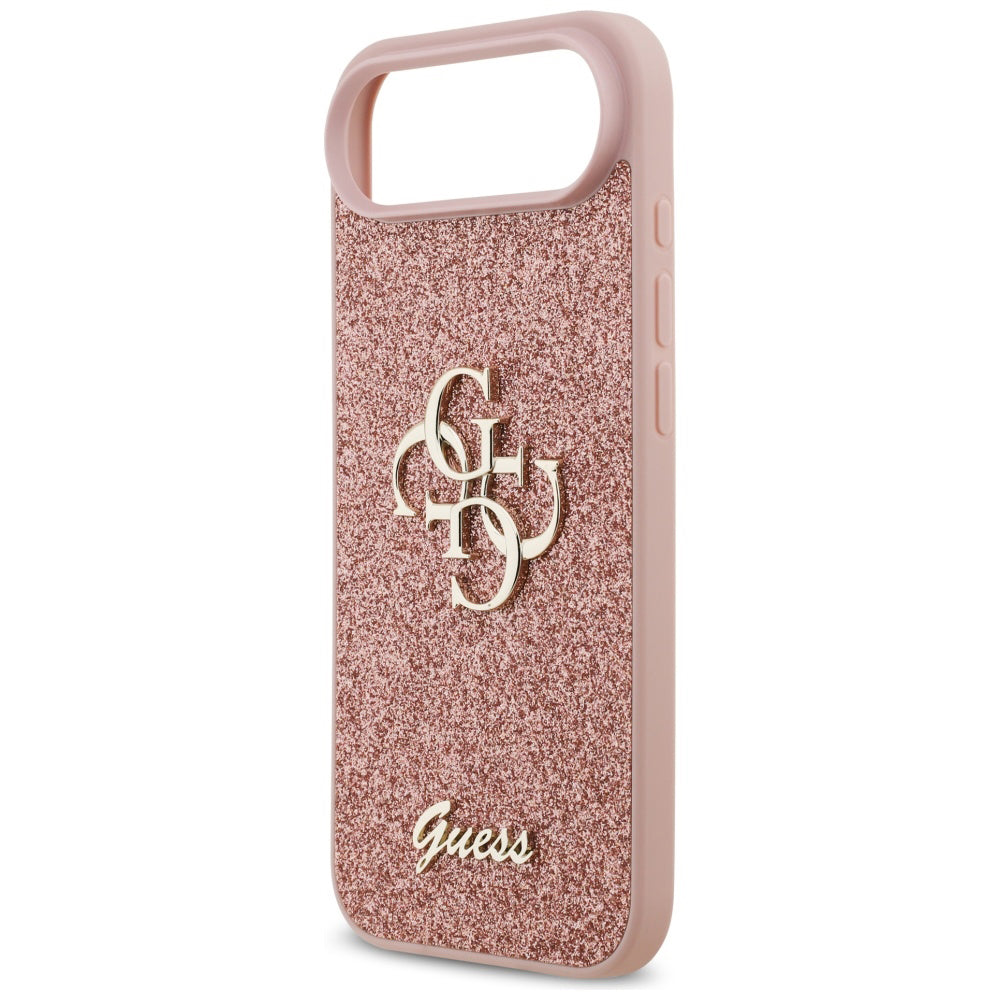 Funda para Apple iPhone 17 Air, Guess, Fixed Glitter Big 4G, Rosa