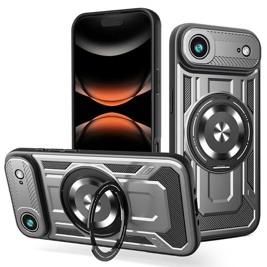 Funda para Apple iPhone 17 Air, Techsuit, RuggedCam, Gris