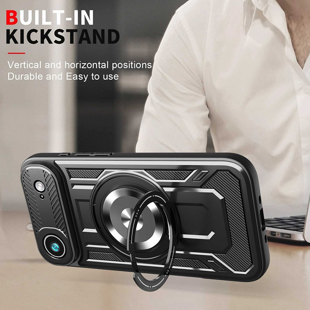 Funda para Apple iPhone 17 Air, Techsuit, RuggedCam, Gris