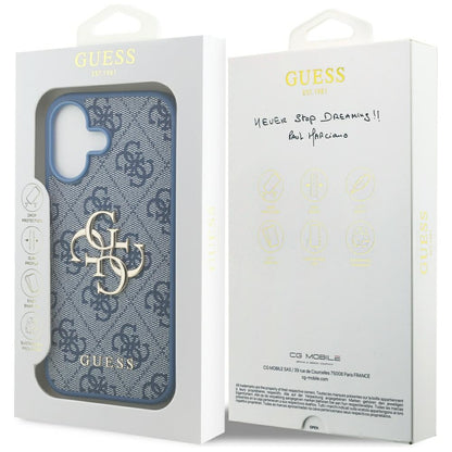 Funda para Apple iPhone 17, Guess, 4G Big Logo, Azul