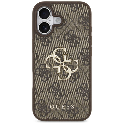 Funda para Apple iPhone 17, Guess, 4G Big Logo, Marrón