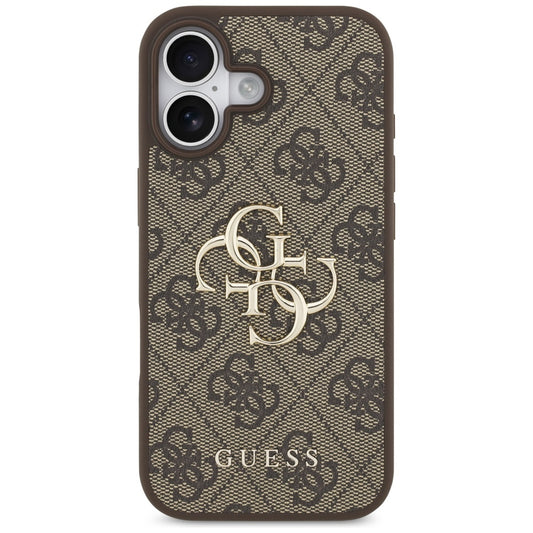 Funda para Apple iPhone 17, Guess, 4G Big Logo, Marrón