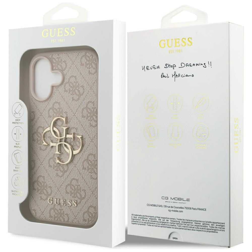 Funda para Apple iPhone 17, Guess, 4G Big Logo, Rosa