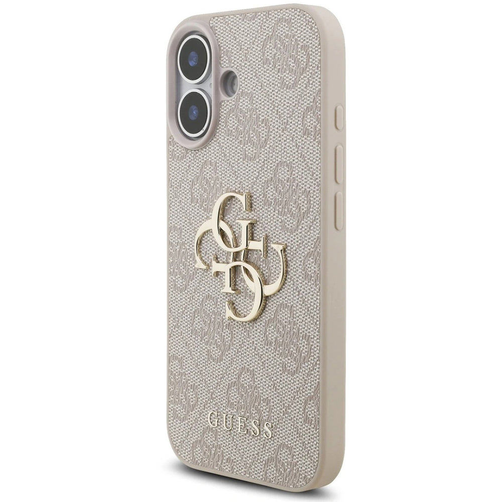 Funda para Apple iPhone 17, Guess, 4G Classic Logo con Correa, Rosa