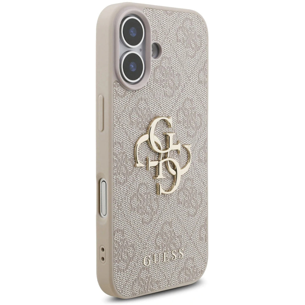 Funda para Apple iPhone 17, Guess, 4G Classic Logo con Correa, Rosa