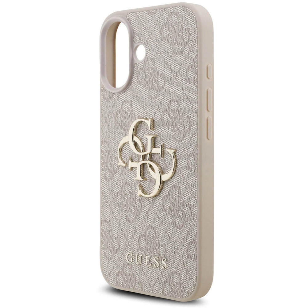 Funda para Apple iPhone 17, Guess, 4G Classic Logo con Correa, Rosa